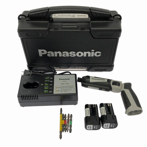 ☆美品☆Panasonic パナソニック 7.2V スティックインパクトドライバー EZ7521LA2S-H バッテリー2個 充電器 ケース付133260 - 3