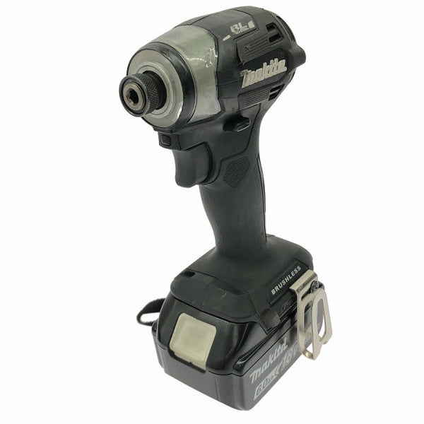 ☆中古品☆makita マキタ 18V 充電式インパクトドライバ TD173DRGXB 黒/ブラック バッテリー2個(18V 6.0Ah)充電器 ケース付133783 - 4