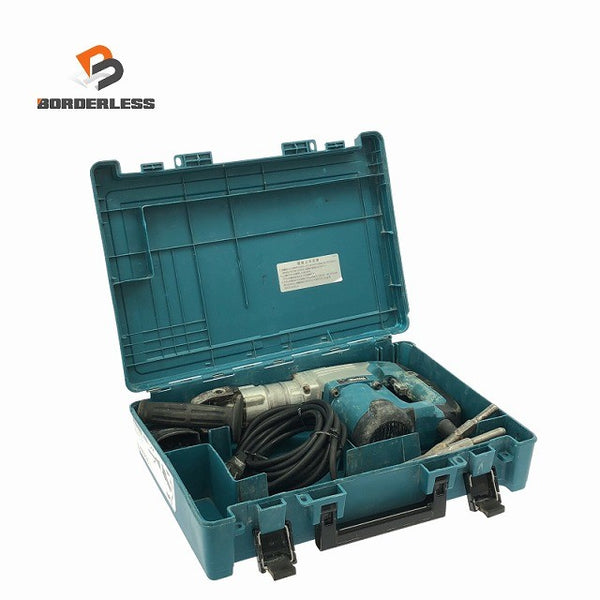 ☆中古品☆makita マキタ 100V 電動ハンマー HM0830 ケース付 六角軸 コンクリートブレーカー ハツリ機 はつり機 斫り機137427 - 1