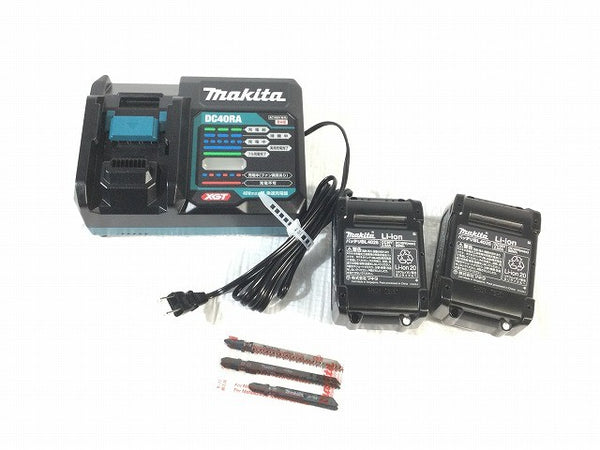 ☆未使用品☆makita マキタ 40Vmax 充電式ジグソー JV002GRDX バッテリー2個(BL4025) 充電器 ケース付き 電動工具 切断 木工119017 - 10