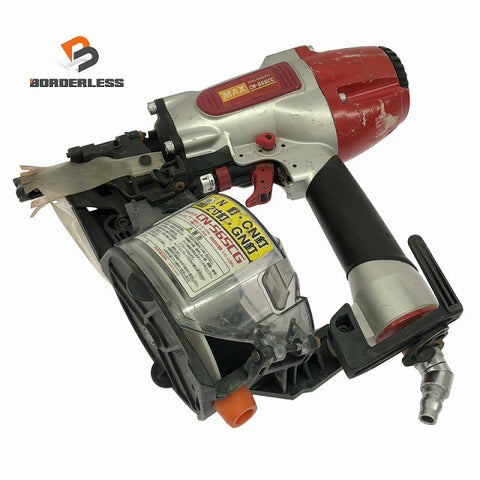 ☆中古品☆MAX マックス 65mm 常圧コイルネイラ CN-565CG 本体のみ 釘打ち機 釘打機 大工道具 エアツール エアー工具133346