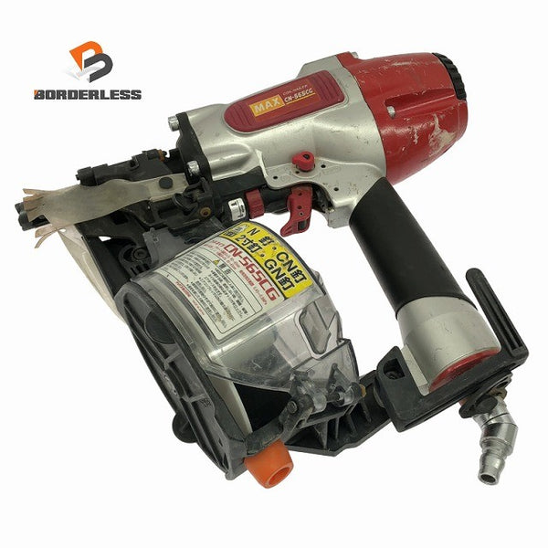 ☆中古品☆MAX マックス 65mm 常圧コイルネイラ CN-565CG 本体のみ 釘打ち機 釘打機 大工道具 エアツール エアー工具133346 - 1
