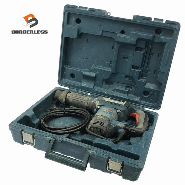 ☆中古品☆BOSCH ボッシュ 六角軸 破つりハンマー GSH5X アース棒アダプタ A-47276 ケース付 はつり機 ハツリ機137222 - 1
