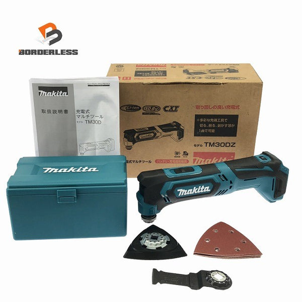 ☆未使用品☆makita マキタ 10.8V 充電式マルチツール TM30DZ 本体のみ コードレス カットソー マルチパワーツール 切削137458 - 1