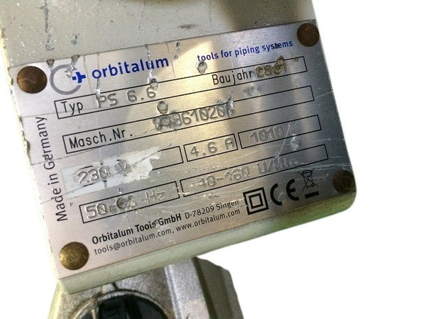 ☆中古品☆Orbitalum オービタルム 高速パイプ切断機 PS6.6 台付き 面取り機 - 9