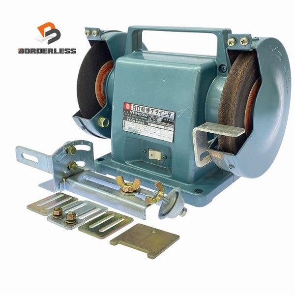 ☆中古品☆HITACIH 日立工機 100V 150mm 軽便グラインダー NTG-150W ベンチグラインダー 両頭グラインダー 卓上グラインダー130001 - 1