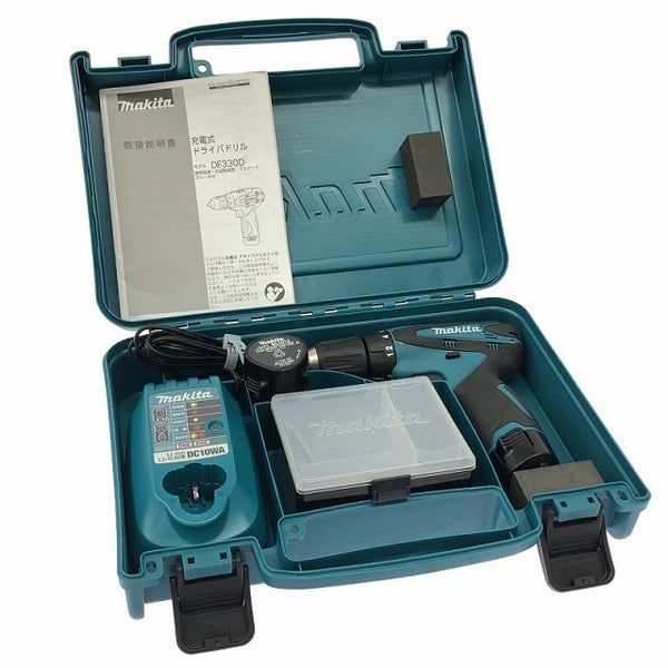☆極美品☆makita マキタ 10.8V 充電式ドライバドリル DF330DWX バッテリー2個(10.8V 1.3Ah) 充電器付き 電動工具131731 - 2