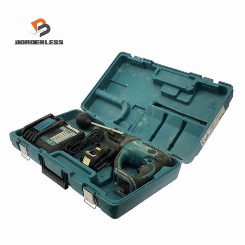 ☆中古品☆ makita マキタ 18V 20mm 充電式ハンマドリル HR202D 青/ブルー 本体+バッテリー1個(6.0Ah)パーツ+ケース124312