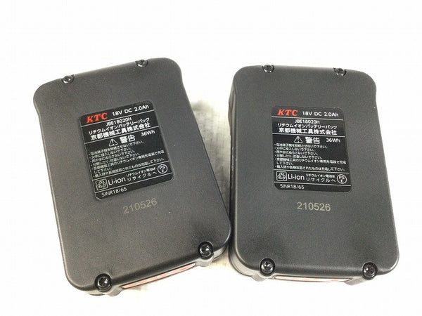 ☆未使用品☆KTC 京都機械工具 コードレストルクリミットインパクトレンチセット JTAE411A バッテリ2個 充電器 ケース付き116894 - 9