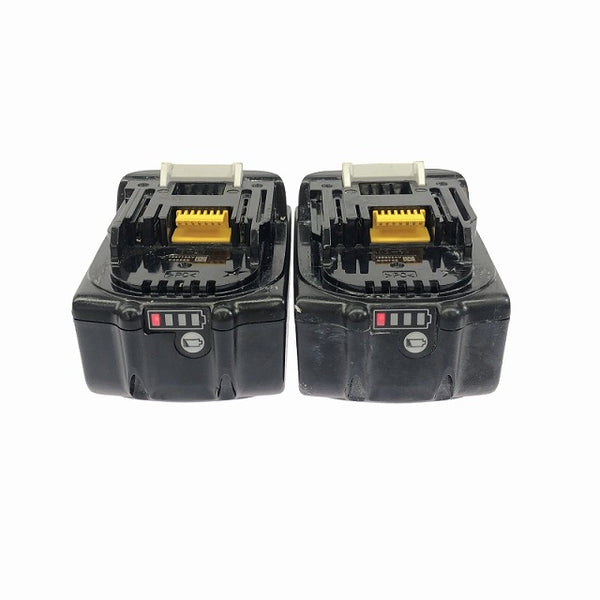 ☆中古品2点※充電回数12回と19回☆makita マキタ 18V 3.0Ah 純正 リチウムイオンバッテリー BL1830B 残量表示付 蓄電池 充電池 - 7
