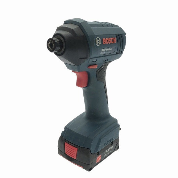 ☆中古品☆ BOSCH ボッシュ 14.4V コードレスインパクトドライバ GDR1440-LI 本体+バッテリー1個+パーツ+ケース - 4