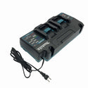 ☆極美品☆makita マキタ 40Vmax用 純正 2口急速充電器 DC40RB ケース付 リチウムイオンバッテリー用 2口充電器 二口急速充電器 - 6
