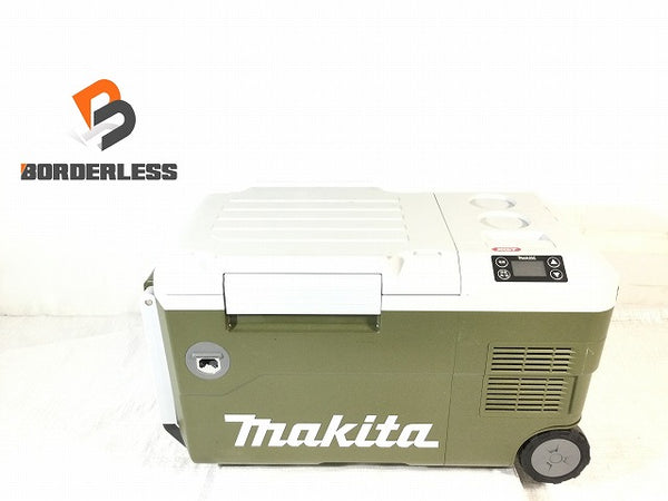 ☆比較的綺麗☆makita マキタ 40Vmax 充電式保冷温庫 CW001G オリーブ 本体＋シガーソケット＋ACアダプタ付 コードレス 冷蔵庫 - 1