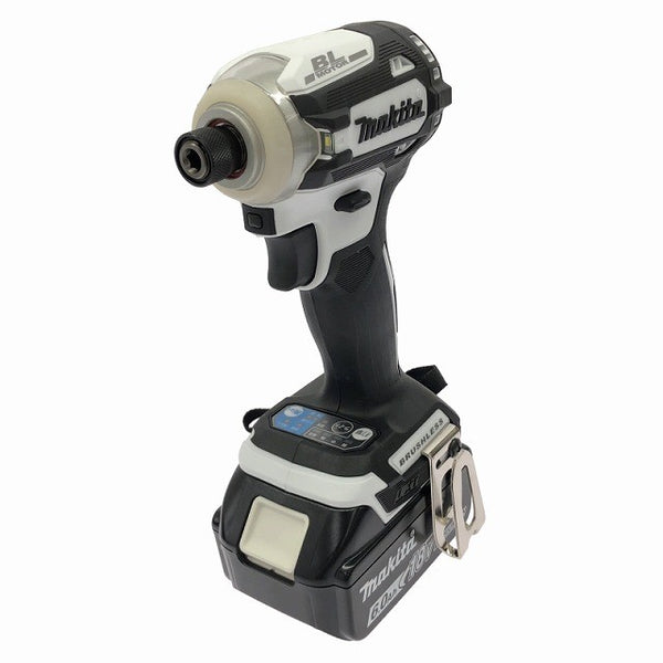 ☆未使用品☆makita マキタ 18V 充電式インパクトドライバ TD171DRGXW 白/ホワイト バッテリー2個 充電器 ケース付134903 - 4