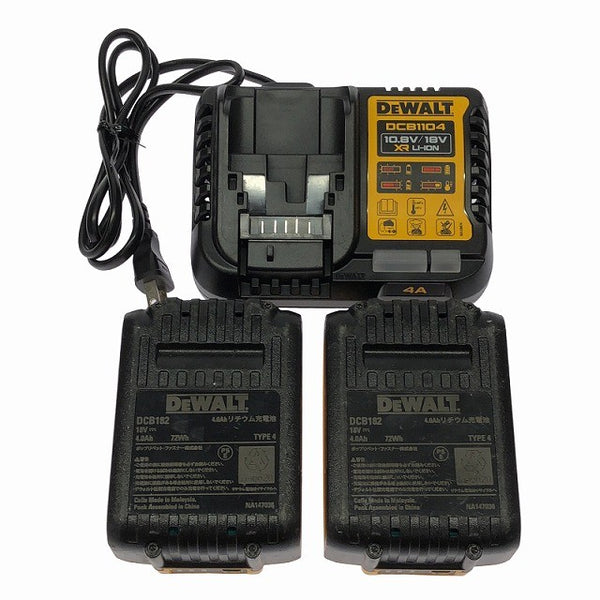 ☆中古品☆DEWALT デウォルト 18V コードレスインパクトドライバー DCF887M2 バッテリ2個(4.0Ah) 充電器 ケース付 充電式129034 - 10