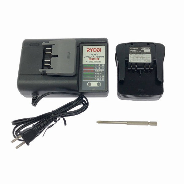 ☆中古品☆RYOBI リョービ 14.4V 充電式インパクトドライバー BID-1415 バッテリ1個(1.5Ah) 充電器付 コードレス バッテリー式130471 - 9