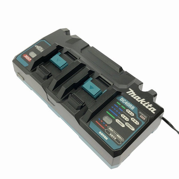 ☆未使用品☆makita マキタ 40Vmax 2口急速充電器 DC40RB 箱なし 蓄電池 リチウムイオンバッテリ134623 - 5