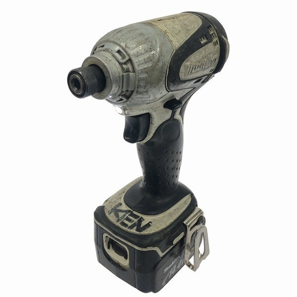 ☆中古品☆makita マキタ 14.4V 充電式インパクトドライバー TD131D バッテリ1個(14V 3.0Ah)充電器付き コードレス 締め付け120306 - 2