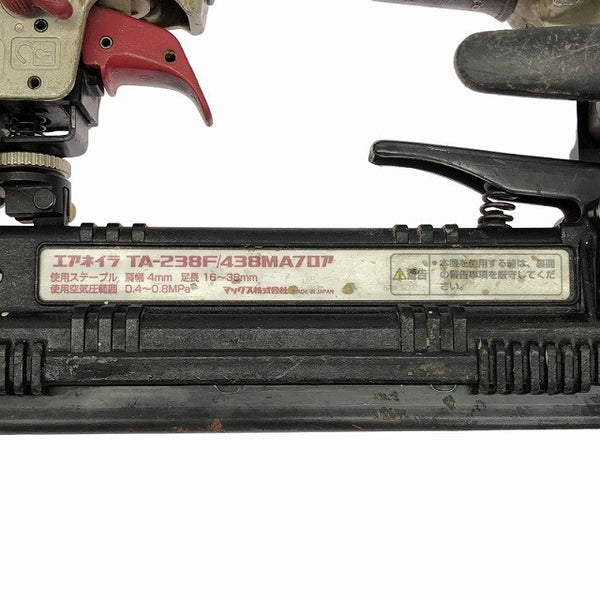 ☆中古品☆MAX マックス 常圧 フロア用ネイラ TA-238F/438MA ケース付 幅4mm 長さ38mm フロアタッカー エアタッカー エアータッカー133288 - 10
