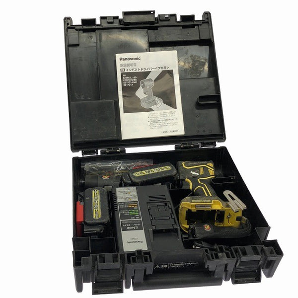 ☆中古品☆Panasonic パナソニック EXENA 14.4V/18V充電インパクトドライバ EZ1PD1T2Y バッテリ2個 充電器付 締付け132131 - 2