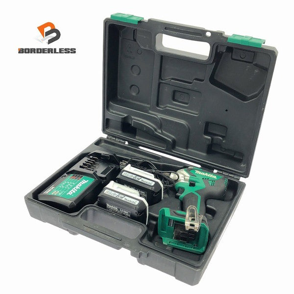 ☆中古品☆makita マキタ 14.4V 充電式インパクトドライバー MTD001DSX バッテリー2個(14.4V 1.5Ah) 充電器 ケース付138285 - 1