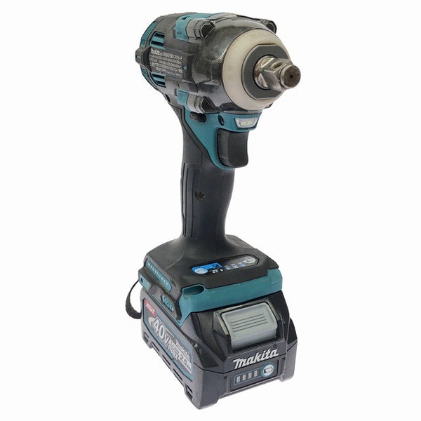 ☆比較的綺麗☆makita マキタ 40Vmax 充電式インパクトレンチ TW004GRDX バッテリ2個(2.5Ah) 充電器 ケース付 320N･m131998 - 5