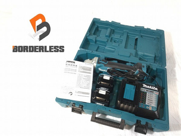 ☆未使用品☆makita マキタ 18V 充電式ディスクグラインダー GA412DRGX バッテリー2個(6.0Ah)充電器+ケース131811 - 1