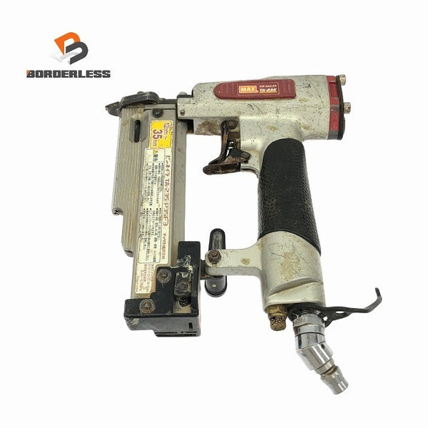☆中古品☆MAX マックス 35mm 一般庄/常圧 ピンネイラ TA-235/P35F3 ピン釘打機 ピン釘打ち機 ピンタッカー エア工具120087 - 1
