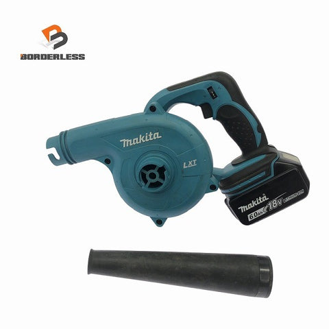 ☆中古品☆ makita マキタ 18V 充電式ブロワー UB182D 青/ブルー 本体+バッテリー1個(6.0Ah) コードレス ブロアー 送風機123839