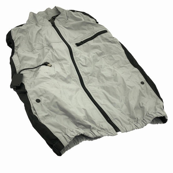 ☆未使用品☆THANKO サンコー 圧倒的に冷える 冷蔵服3 TKCV24FGY シルバーグレー フリーサイズ ファン＋プレート付 空調作業服134122 - 5