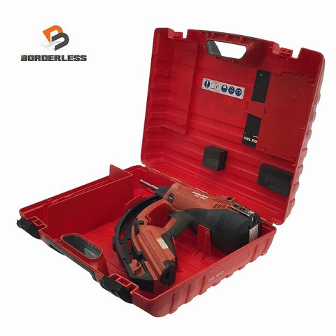 ☆中古品☆HILTI ヒルティ ガス式鋲打ち機 GX120 ケース付 ガスネイラ ガス式鋲打機 ガス式ピン打ち機 ピン打機 ピン釘打機 ガス銃119913