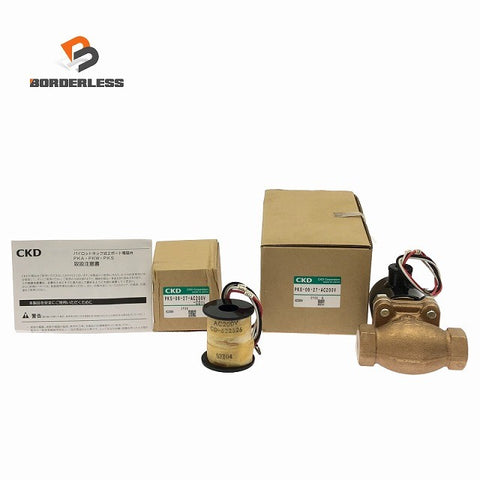 ☆未使用品☆CKD 蒸気用パイロットキック式 2ポート電磁弁 PKS-06-27-AC200V コイル(PKS-06-27-AC200V-COIL)付 PKSシリーズ132281