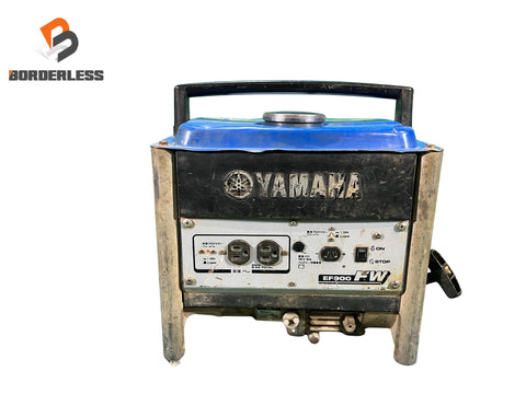 ☆中古品☆YAMAHA ヤマハ ガソリンエンジン発電機 EF900FW 60Hz 0.85kVA 西日本 小型 ポータブル発電機 アウトドア 防災131188