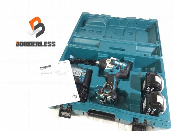 ☆未使用品☆makita マキタ 18V 充電式インパクトレンチ TW700DRGX バッテリー2個(18V 6.0Ah) 充電器 ケース付 コードレス135618 - 1