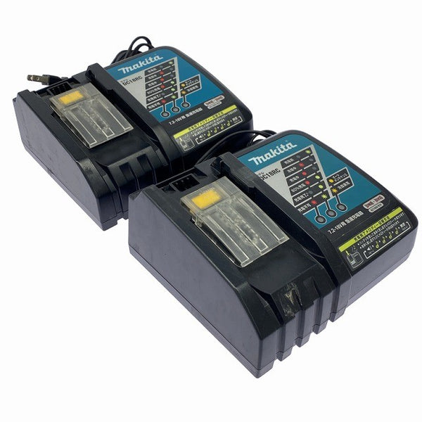 ☆比較的綺麗2個セット☆makita マキタ 7.2V～18V用 純正 急速充電器 DC18RC リチウムイオンバッテリー用 リチウムイオン電池用131310 - 2