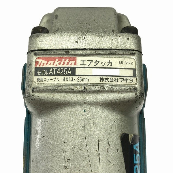 ☆中古品☆makita マキタ 常圧/一般圧 エアタッカー AT425AK ケース付 ステープル幅4mm 長さ25mm エアータッカー137514 - 9