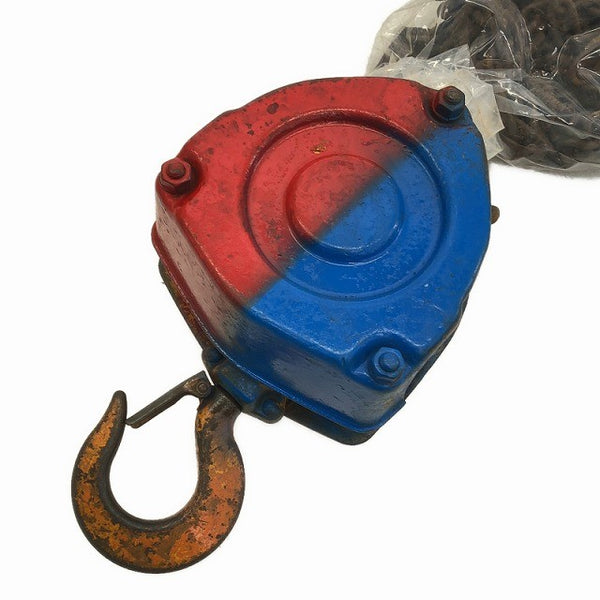 ☆中古品2個セット☆KITO キトー チェーンブロック M3形 CB010 荷重1.0ton/1ton 揚程2.5m 手動式 チェンブロック 吊り具 荷揚げ機135683 - 2