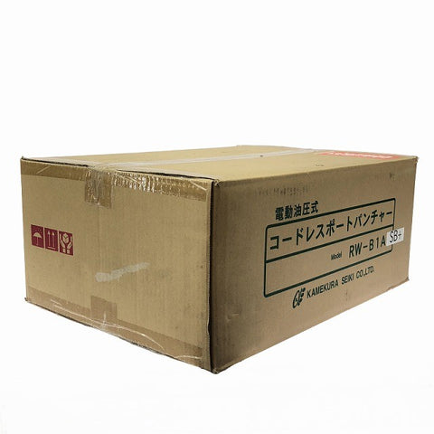 ☆未使用品☆KAMEKURA 亀倉精機 18V コードレスポートパンチャー RW-B1A SB＋ バッテリ1個(36V2.5Ah) 充電器 替刃2組 ケース127511 - 0