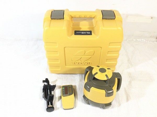 ☆美品☆TOPCON トプコン ローテーティングレーザー RL-H5A 受光器(LS-80X)三脚 スケール ケース付 回転レーザーレベル 116250 - 2