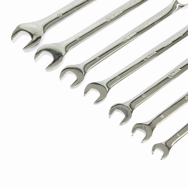 ☆美品☆SATA サタツール コンビネーションレンチセット 7本組 09070 8～19mm 片目片口スパナ コンビレンチ コンビスパナ116749 - 9