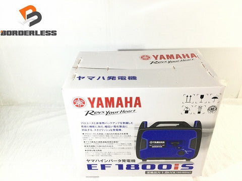 ☆未使用品☆YAMAHA ヤマハ インバータ発電機 EF1800iS 定格出力1.8kVA インバーター発電機 非常用電源 アウトドア 防災