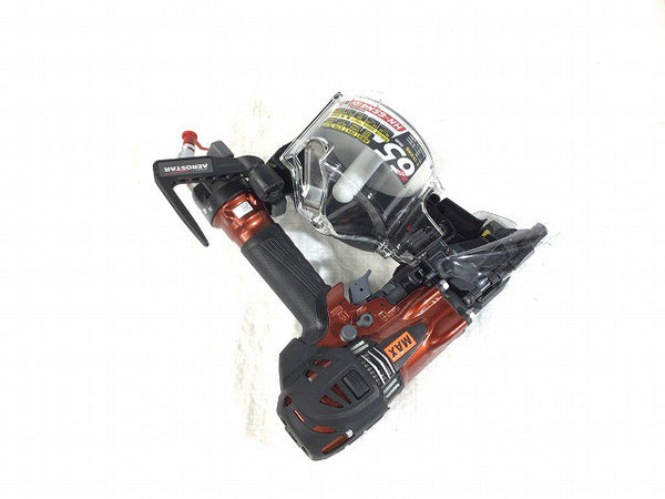 ☆未使用品☆ MAX マックス 65mm 高圧釘打機スーパーネイラ HN-65N4(D)-R AEROSTAR/エアロスター マイスターレッド135087 - 6