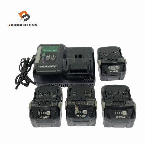 ☆中古品5点☆HiKOKI ハイコーキ 36V 2.5Ah 純正 マルチボルトバッテリー BSL36A18 4個 充電器 UC18YDL2 リチウムイオン130526