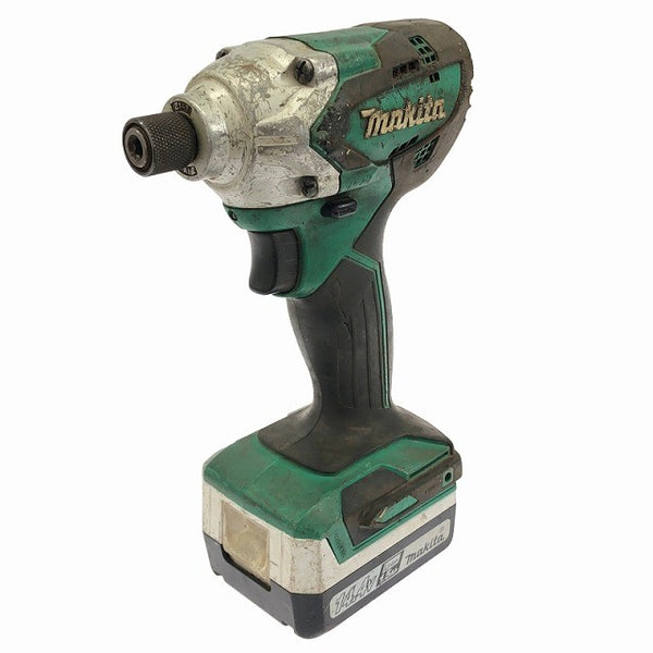 ☆中古品☆makita マキタ 14.4V 充電式インパクトドライバー MTD001D バッテリー(14.4V 1.5Ah) 付 DIY用 日曜大工 電動工具117365 - 2