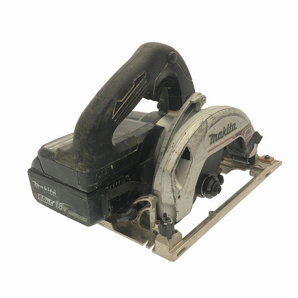 ☆中古品☆ makita マキタ 18V 165mm 充電式マルノコ HS631D 黒/ブラック 本体+バッテリー2個(3.0Ah/6.0Ah)+ケース丸鋸/丸のこ118474 - 4