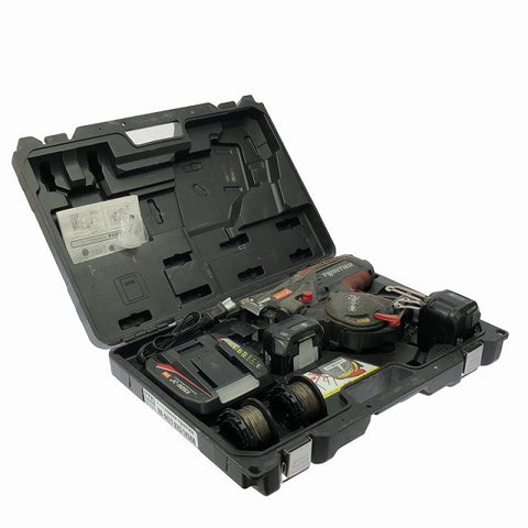 ☆中古品☆ MAX マックス 14.4V 充電式鉄筋結束機ツインタイア RB-442T-B2C/1450A バッテリー2個(5.0Ah)充電器 ケース付き128210 - 0