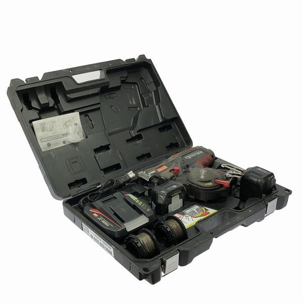 ☆中古品☆ MAX マックス 14.4V 充電式鉄筋結束機ツインタイア RB-442T-B2C/1450A バッテリー2個(5.0Ah)充電器 ケース付き128210 - 2