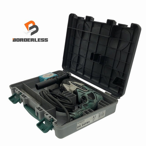 ☆中古品☆ HITACHI 日立工機 100V 24mm ロータリハンマドリル DH24PB3 本体+パーツ+ケース 穴あけ 穿孔 破砕 斫り/ハツリ/はつり114604