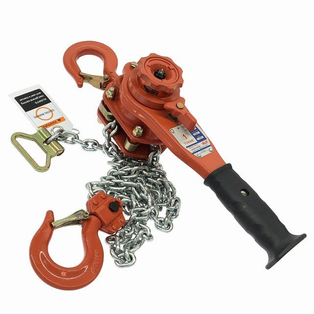 ☆未使用品☆ALR 1t レバーホイスト ALH-010-1.5 3個 揚程1.5m 荷揚げ