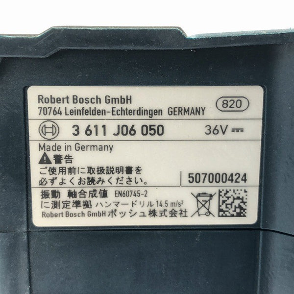 ☆比較的綺麗です☆BOSCH ボッシュ 36V バッテリーハンマードリル GBH36V-Plus バッテリー(36V 4.0Ah) 充電器付き130746 - 8